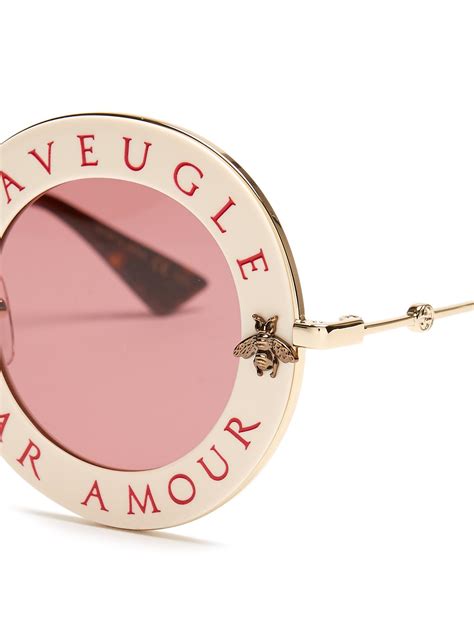 gucci aveugle par l amour|Gucci l'aveugle par amour sunglasses.